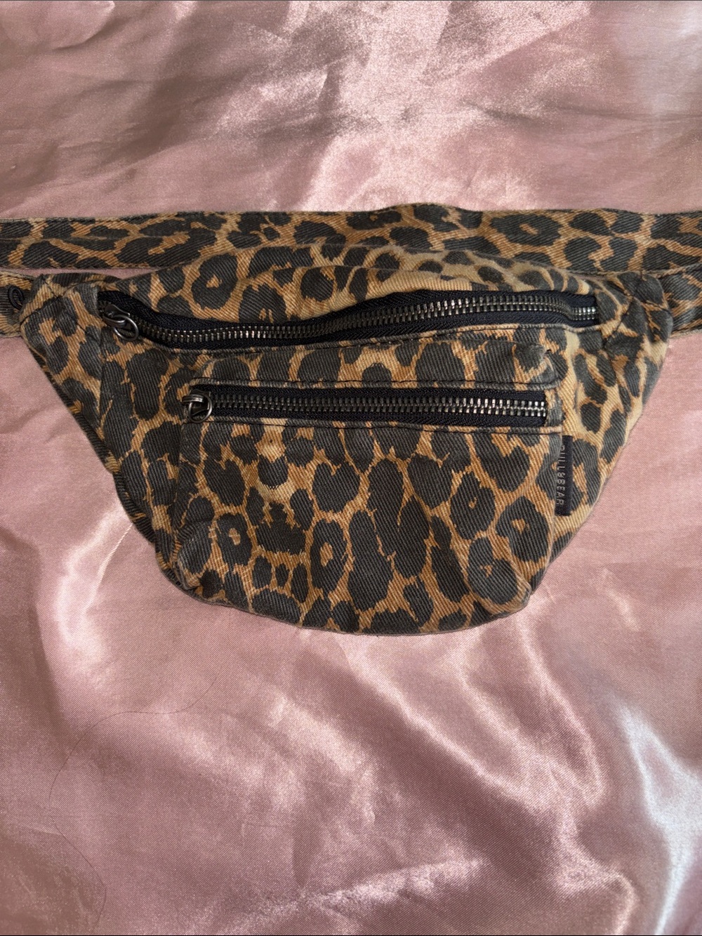 Pull&Bear Leopard Print Crossbody Bag - Brown & Black
